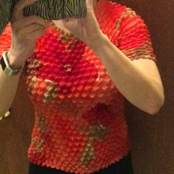 Orange Lucia Lukken Shirt - Picture 6 of 7